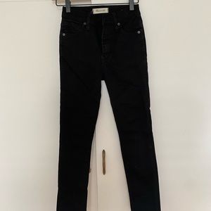 Madewell black skinny jeans